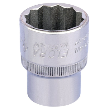 Draper 770-LW 1/2 Elora Whitworth Bi-Hexagon Socket, 1/2 inch  Sq. Dr., 1/2 inch  - Code: 24856 - Pack Qty 1