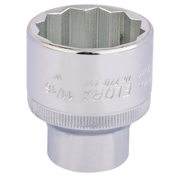 Draper 770-LW 11/16 Elora Whitworth Bi-Hexagon Socket, 1/2 inch  Sq. Dr., 11/16 inch  - Code: 24880 - Pack Qty 1