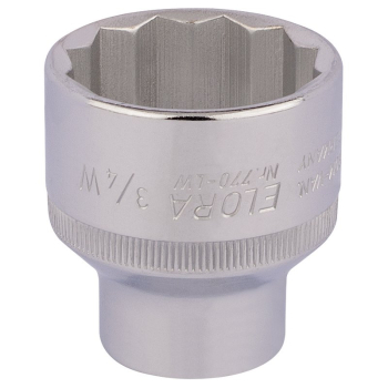 Draper 770-LW 3/4 Elora Whitworth Bi-Hexagon Socket, 1/2 inch  Sq. Dr., 3/4 inch  - Code: 24898 - Pack Qty 1