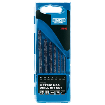 Draper DS7MA Draper Expert Metric HSS Drill Set (7 Piece) - Code: 24899 - Pack Qty 1