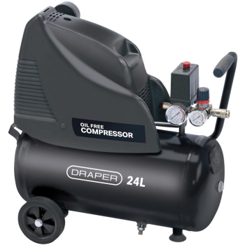Draper DA25/169 24L Direct Drive Oil-Free Direct Drive Air Compressor, 1.1kW/1.5hp - Code: 24978 - Pack Qty 1