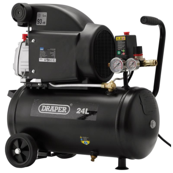 Draper DA25/207 24L Direct Drive Air Compressor, 1.5kW/2hp - Code: 24980 - Pack Qty 1