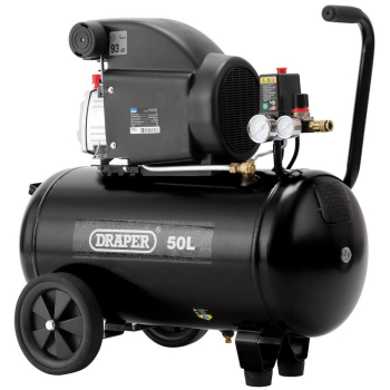 Draper DA50/207 50L Direct Drive Air Compressor, 1.5kW/2hp - Code: 24981 - Pack Qty 1