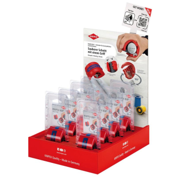 Draper 00 18 01 V43 KNIPEX BiX® 00 18 01 V43 Counter Display of 90 22 10 BK Cutter for Plastic Pipes, 8 parts, 305mm - Code: 25005 - Pack Qty 1