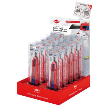 Draper 00 18 01 V44 KNIPEX CutiX® 00 18 01 V44 Counter Display of Universal Knife, 10 Parts, 305mm - Code: 25007 - Pack Qty 1
