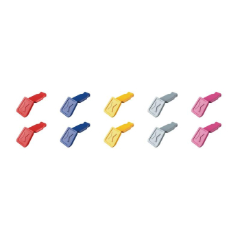 Draper 00 61 10 C V01 KNIPEX 00 61 10 C V01 ColorCode Clips Color Mix 1 (10 Pieces), 122mm - Code: 25066 - Pack Qty 1