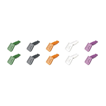 Draper 00 61 10 C V02 KNIPEX 00 61 10 C V02 ColorCode Clips Color Mix 2 (10 Pieces)  122 mm - Code: 25073 - Pack Qty 1