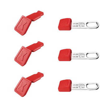 Draper 00 63 06 TCR KNIPEX 00 63 06 TCR TetheredTool Clips + ColorCode Clips Red, 3 Pieces Each, 122mm - Code: 25156 - Pack Qty 1