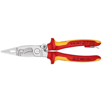 Draper 13 96 200 T BK KNIPEX 13 96 200 T BK VDE Pliers for Electrical Installation, 200mm - Code: 25221 - Pack Qty 1