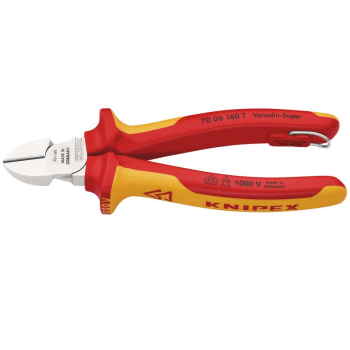 Draper 70 06 160 T BK KNIPEX 70 06 160 T VDE Diagonal Cutter, 160mm - Code: 25341 - Pack Qty 1