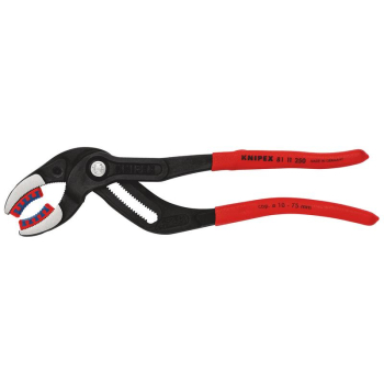 Draper 81 11 250 SB KNIPEX 81 11 250 SB Siphon and Connector Pliers, 250mm (self-service card/blister) - Code: 25716 - Pack Qty 1