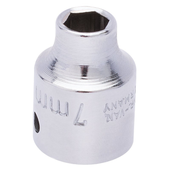 Draper 871-M 7 Elora Bi-Hexagon Socket, 3/8 inch  Sq. Dr., 7mm - Code: 25838 - Pack Qty 1