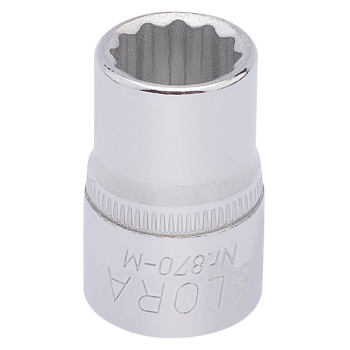 Draper 870-M 11 Elora Bi-Hexagon Socket, 3/8 inch  Sq. Dr., 11mm - Code: 25870 - Pack Qty 1