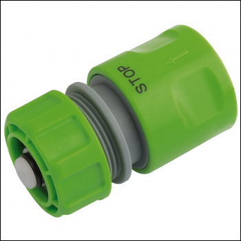 Draper GWPPHC2 Garden Hose Connector with Water Stop Feature, 1/2 inch  - Code: 25902 - Pack Qty 1