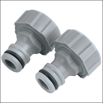 Draper GWPPTC2 Outdoor Tap Connectors, 3/4 inch  (Pack of 2) - Code: 25906 - Pack Qty 1