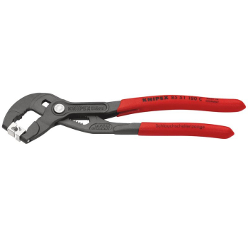 Draper 85 51 180 C SB KNIPEX 85 51 180 C SB Hose Clamp Pliers, 180mm (self-service card/blister) - Code: 25941 - Pack Qty 1