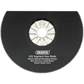 Draper APT300B/U HSS Segment Saw Blade, 88mm Diameter, 18tpi - Code: 26072 - Pack Qty 1