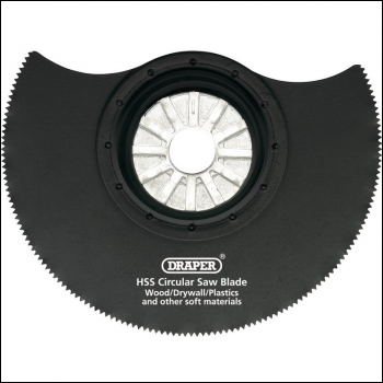 Draper APT300F/U HSS Circular Saw Blade, 85mm Diameter x 0.6mm, 18tpi - Code: 26079 - Pack Qty 1