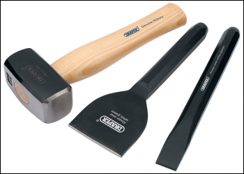 Draper CCB Builders Kit with Hickory Handle (3 Piece) - Code: 26120 - Pack Qty 1