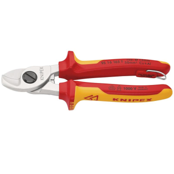 Draper 95 16 165 T BK KNIPEX 95 16 165 T BK VDE Cable Shears, 165mm - Code: 26122 - Pack Qty 1