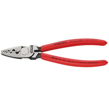 Draper 97 71 180 SB KNIPEX 97 71 180 SB Crimping Pliers for Wire Ferrules, 180mm - Code: 26146 - Pack Qty 1