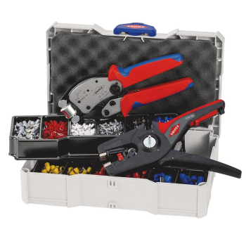 Draper 97 90 14 KNIPEX 97 90 14 Crimp Assortment for Wire Ferrules, 1 x 97 53 18, 1 x 12 52 195, 9 x Wire Ferrule Sets - Code: 26148 - Pack Qty 1