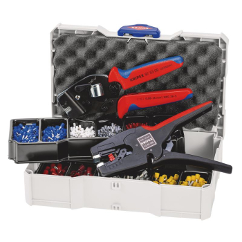 Draper 97 90 17 KNIPEX 97 90 17 Crimp Assortment for Wire Ferrules, 1 x 12 42 195, 1 x 97 53 09, 8 x Wire Ferrule Sets - Code: 26149 - Pack Qty 1