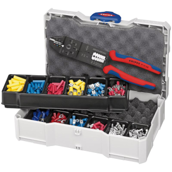 Draper 97 90 25 KNIPEX 97 90 25 Crimp Assortment for Cable Connectors, 1 x 97 22 240, 13 Parts, 265mm - Code: 26150 - Pack Qty 1
