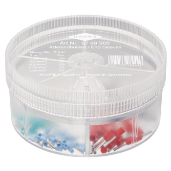 Draper 97 99 905 KNIPEX 97 99 905 Assortment Boxes with 150 Wire Ferrules - Code: 26152 - Pack Qty 1