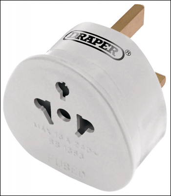 DRAPER UK/Ireland Plug Adaptor - Pack Qty 1 - Code: 26447