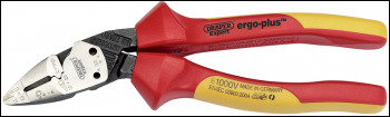 Draper DEP1 Ergo Plus® Fully Insulated VDE Pliers, 185mm - Code: 26482 - Pack Qty 1
