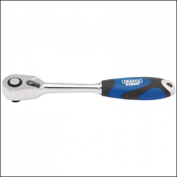 Draper D72C/SG Soft Grip Reversible Ratchet, 3/8 inch  Sq. Dr., 72 Tooth - Code: 26503 - Pack Qty 1