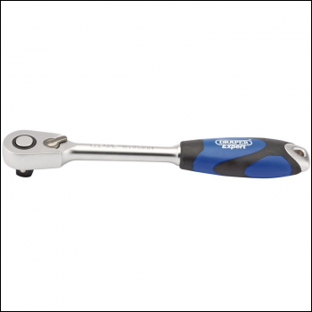 Draper H60MH/SG 60 Tooth Micro Head Reversible Soft Grip Ratchet, 1/2 inch  Sq. Dr. - Code: 26516 - Pack Qty 1