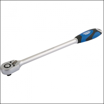 Draper D64C-XL/B Extra Long Reversible Soft Grip Ratchet, 3/8 inch  Sq. Dr., 48 Tooth - Discontinued - Code: 26590 - Pack Qty 1