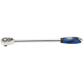 Draper H64C-XL/B Draper Expert Extra Long Reversible Quick Release Soft Grip Ratchet, 1/2 inch  Sq. Dr., 48 Tooth - Code: 26591 - Pack Qty 1
