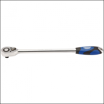 Draper H64C-XL/B Extra Long Reversible Quick Release Soft Grip Ratchet, 1/2 inch  Sq. Dr., 48 Tooth - Code: 26591 - Pack Qty 1