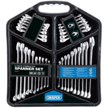 Draper 8235/32 Draper HI-TORQ® Four Combination Spanner Sets (32 Piece) - Code: 26697 - Pack Qty 1