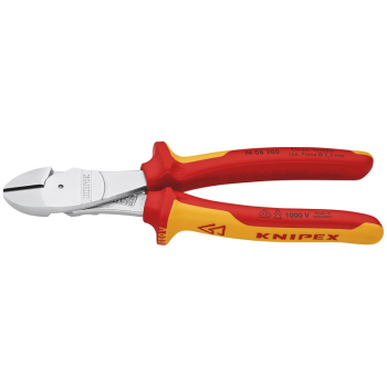 Draper 74 06 200 SB KNIPEX 74 06 200 SB VDE Insulated High Leverage Diagonal Cutter,  200mm - Code: 26789 - Pack Qty 1