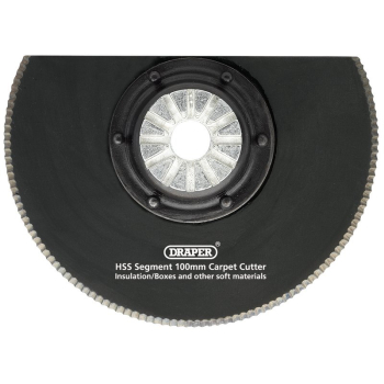 Draper APT300Z6/U HSS Segment Carpet Cutter, 100mm Diameter - Code: 26809 - Pack Qty 1