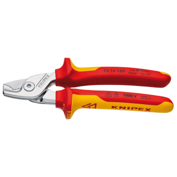 Draper 95 16 160 SB KNIPEX 95 16 160 SB StepCut® VDE Insulated Cable Shears, 160mm - Code: 27012 - Pack Qty 1