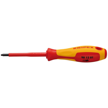 Draper 98 12 01 KNIPEX 98 12 01 VDE Insulated Robertson Screwdriver, R1 - Code: 27023 - Pack Qty 1