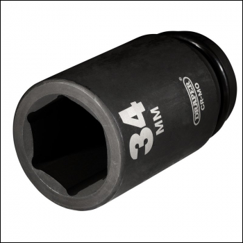 Draper 419D-MM Draper Hi-TORQ® Deep Impact Socket, 3/4 inch  Sq. Dr., 34mm - Code: 27142 - Pack Qty 1