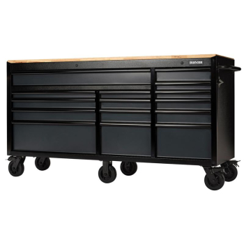 Draper B100-72G/FSC BUNKER® 15 Drawer Workbench Roller Tool Cabinet, 72 inch , Grey - Code: 27242 - Pack Qty 1