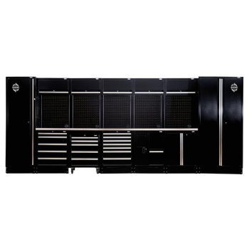 BUNKER 25 Piece Modular Storage Combo with Stainless Steel Worktop 4915mm - MS400COMBO/25D - Code: 27468 - Pack Qty 1