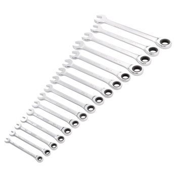 Draper 8230MM/16 Draper HI-TORQ® Metric Ratchet Combination Spanner Set (16 Piece) - Code: 27690 - Pack Qty 1