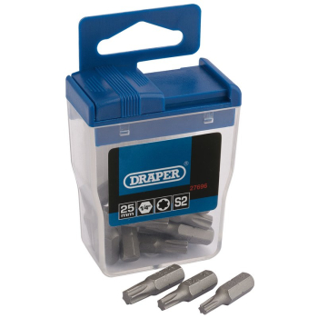 Draper TX/20TTC/C Draper TX-STAR® Assorted Long Insert Bits, 25mm (20 Piece) - Code: 27696 - Pack Qty 1