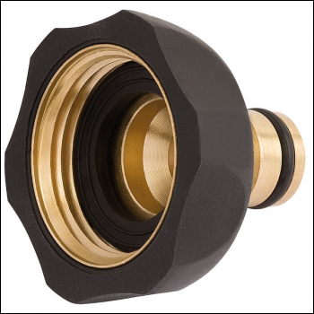 Draper GWBR-TC-1 Brass and Rubber Tap Connector, 1 inch  - Code: 27697 - Pack Qty 1