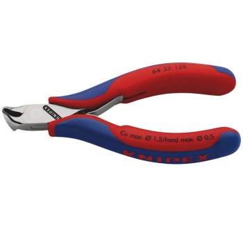 Draper 64 32 120 KNIPEX 64 32 120 Electronics End Cutting Nipper with Multi-Component Grips, 120mm - Code: 27716 - Pack Qty 1