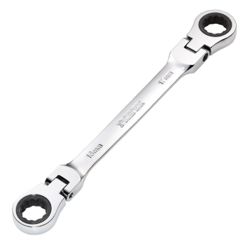 Draper 8231FBSMM Draper HI-TORQ® Metric Flexible Head Double Ring Ratchet Spanner, 16 x 17mm - Code: 27756 - Pack Qty 1