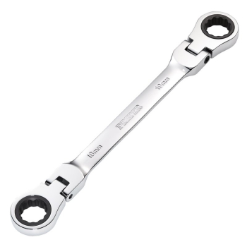 Draper 8231FBSMM Draper HI-TORQ® Metric Flexible Head Double Ring Ratchet Spanner, 18 x 19mm - Code: 27759 - Pack Qty 1